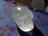 Cráneo de cristal cristal de roca #100