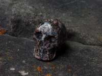 Crystal skull rhodonite #1310