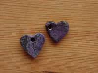 Sugilite heart (with a hole)